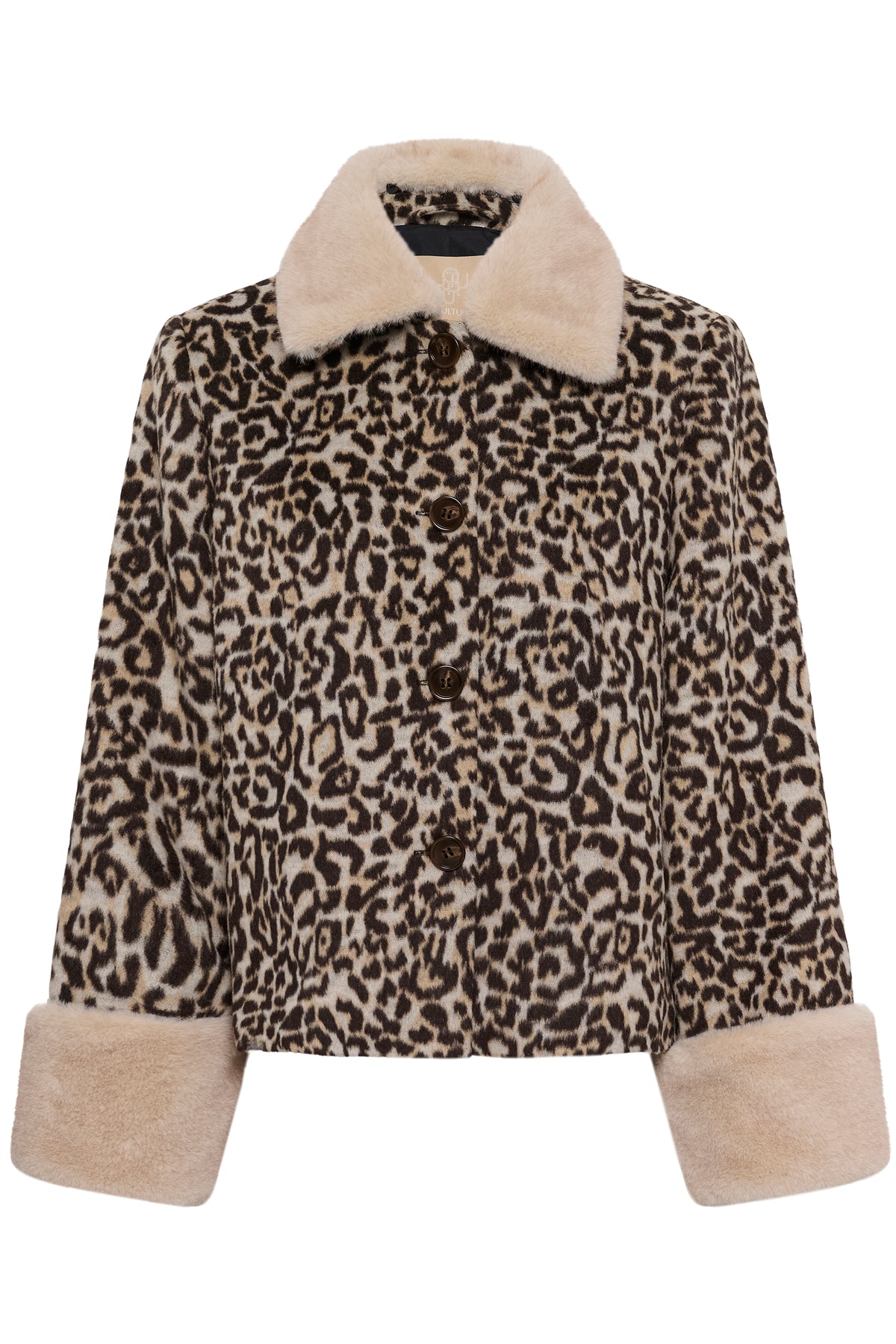 CUGIA Faux fur leopardjacka