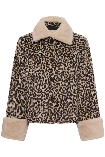 CUGIA Faux fur leopardjacka
