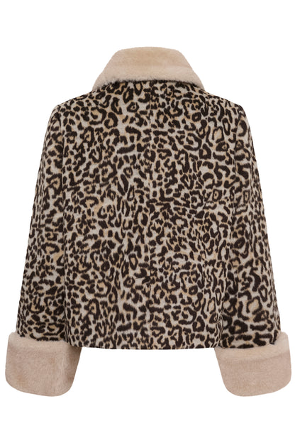 CUGIA Faux fur leopardjacka